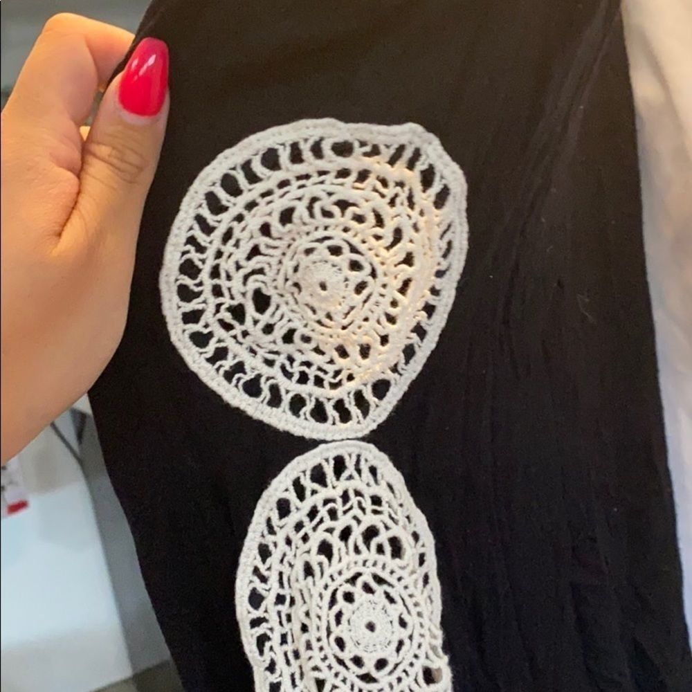 3/$20 Black bodysuit with side crotchet - Picture 2 of 2